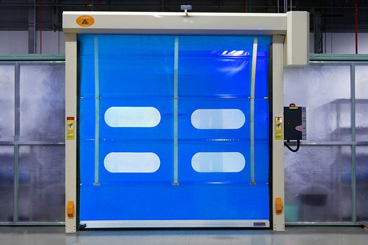 High speed folding door