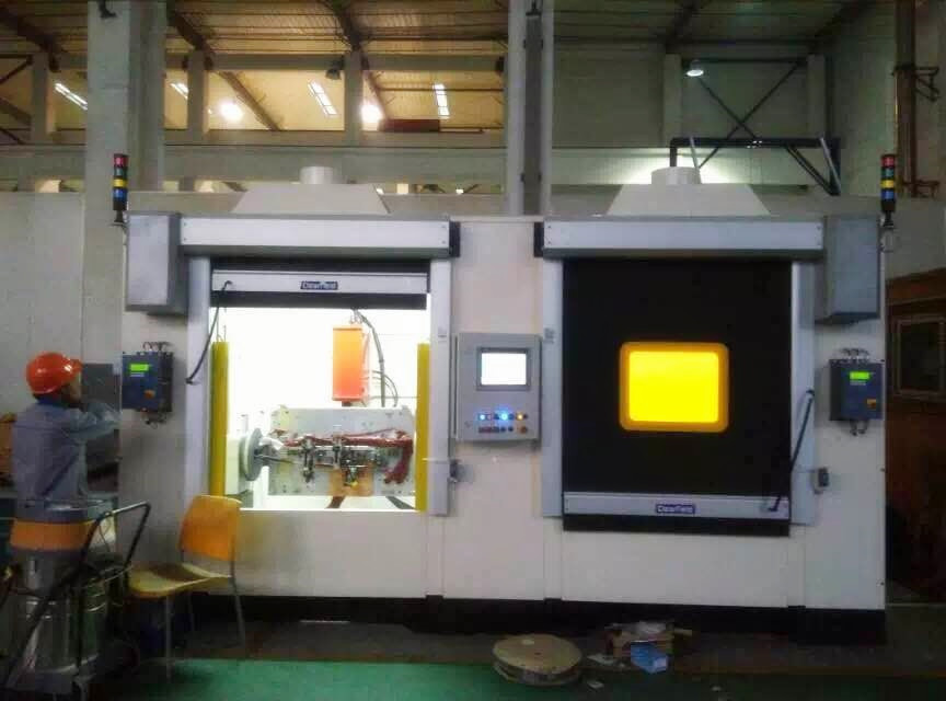 High speed door for welding room