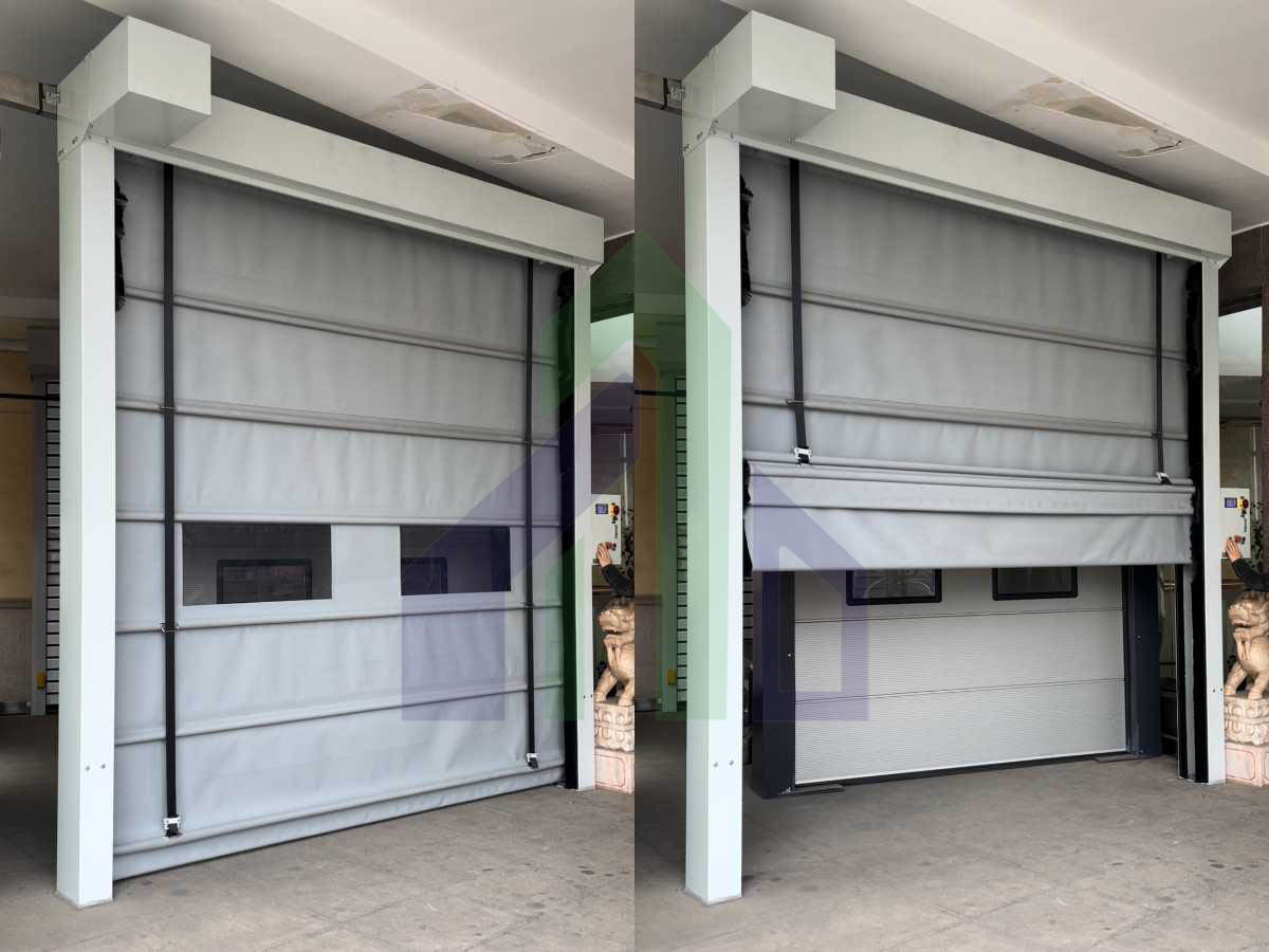 Speed folding doors