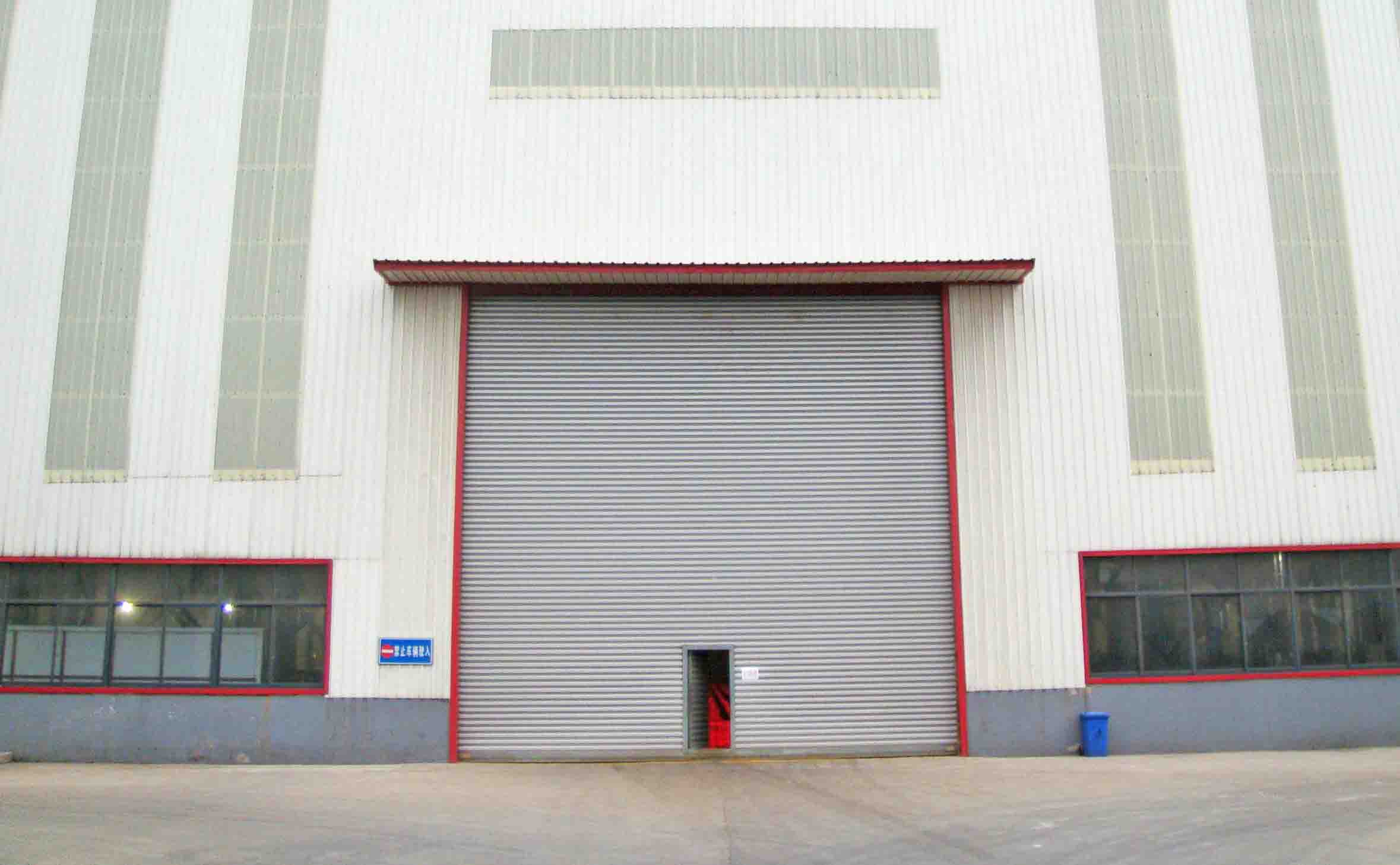 Pedestrian door of windproof door